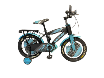 Safari Kids Bicycle 16" with Training Wheels, Suspension Fork, Bottle, Horn & Rear Carrier For 6 TO 8 Years Kids