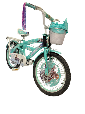 Frozen Princess Kids Bicycle 20" with Front Basket, Rear Carrier & Bell For 8 TO 10 Years Old Kids