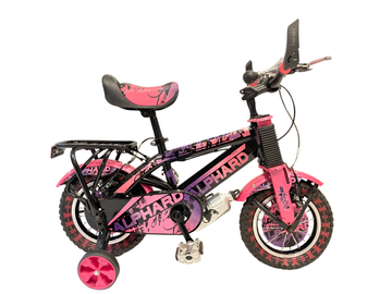 Alphard Kids Bicycle – 12 Inch Pink & Purple with Training Wheels