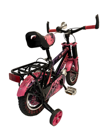 Alphard Kids Bicycle – 12 Inch Pink & Purple with Training Wheels