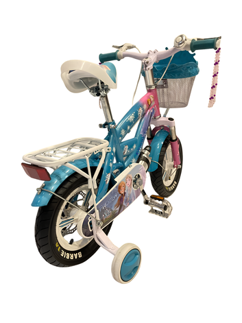 Frozen Princess Kids Bicycle – Blue & Pink with Basket & Training Wheels